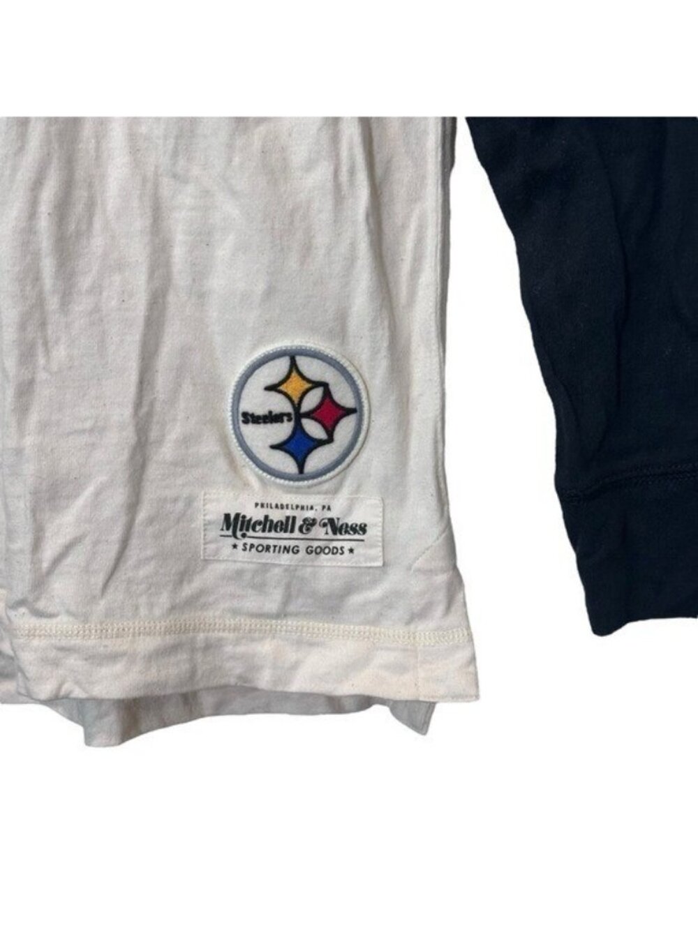 Pittsburgh Steelers S Mitchell & Ness Swing Pass Long Sleeve Top Cotton Football - Picture 4 of 8